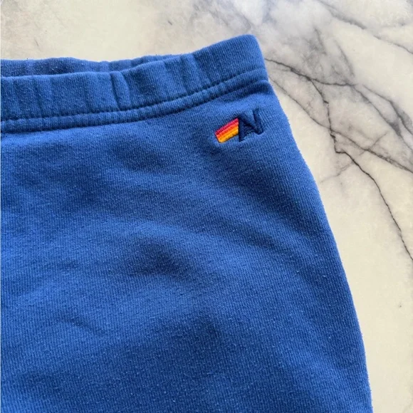 Aviator Nation Kids Royal Blue Kids Fleece Shorts Medium 8 - Picture 3 of 4